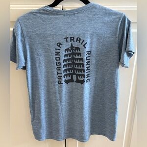 Patagonia Heather Blue Trail Running Tee